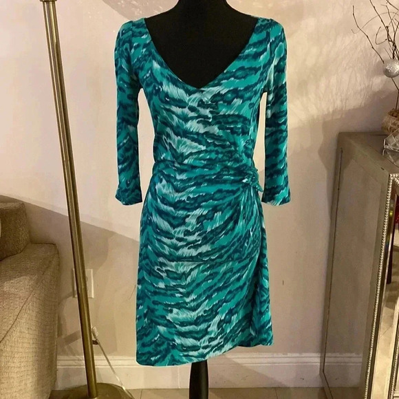 DIANE von Furstenberg 💯 % silk dress size 4 - Picture 2 of 5